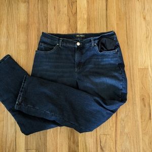 Lee flannel lined jeans. Sz 14 women's.